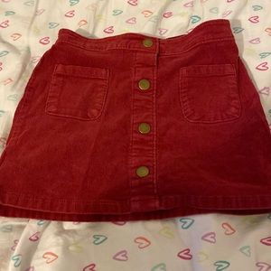 Burgundy cute skirt